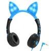iClever Wired Headsets 85dB Volume Limited 3.5 mm Aux Cable LED Flashlight Children Headphones