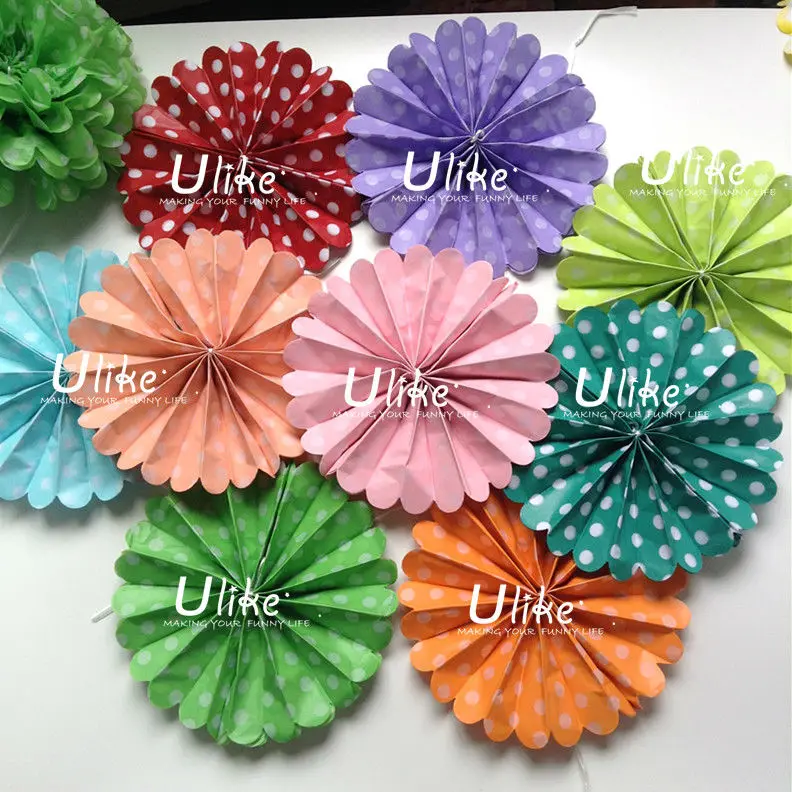 Printing Blue Color Paper Fans Blue Solid And Polka Dot Paper Fan Decorations Partry Decoration Buy Partry Decoration Plain Paper Hand Fans Feather