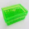 24 Well Green Acrylic Radiation Safety Shield Micro Tube Holder Rack With Cover