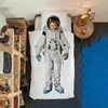 Children future dream astronaut rocket athlete firemen princess king animal mermaid luxury 3d baby kids bedding set 100% cotton