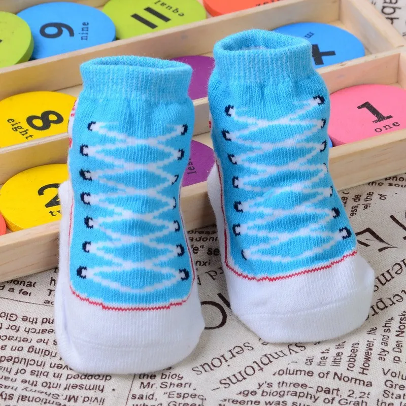baby shoes 1 pair Infant Newborn Socks Winter 100 Cotton Sock Baby Non