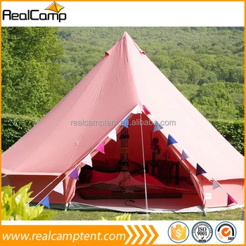 Outdoor Luxury Cotton Canvas Family Camping Bell Tents With