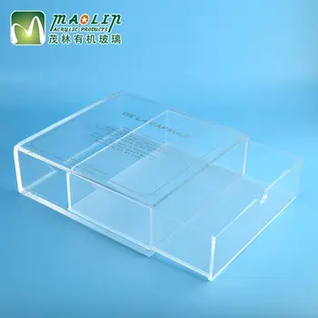 Clear Cosmetic Transparent Drawer Wedding Pine Wood Gift 3 Drawers