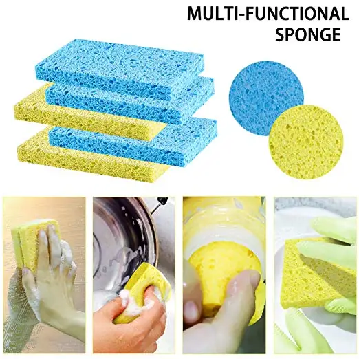 High Quality Cellulose Cleaning Scrub Sponge Cellulose Sponge Kitchen
