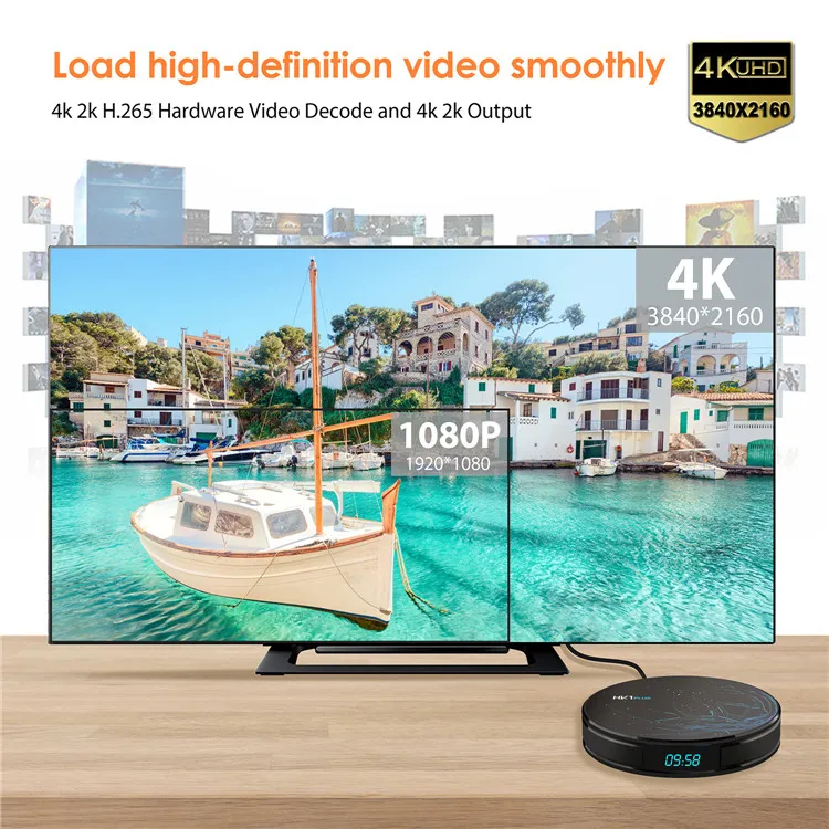 Factory Direct HK1 PLUS Amlogic S905X2 ram LPDDR4 2GB 4GB Android 8.1 3d converter 254 tv tuner box