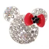 Multicolour Aminal Mouse Rhinestone Chunky Necklace Pendant/Valentines Chunky Rhinestone Pendant