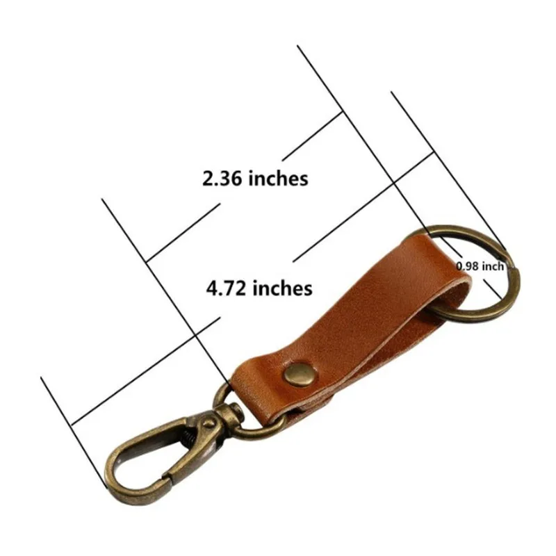 Promo genuine pu leather metal keychain