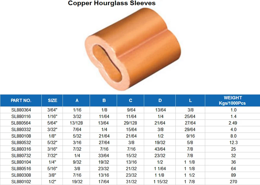 Fishing Copper Wire Rope Crimp Sleeve Metal Crimps For Cord - Buy ...