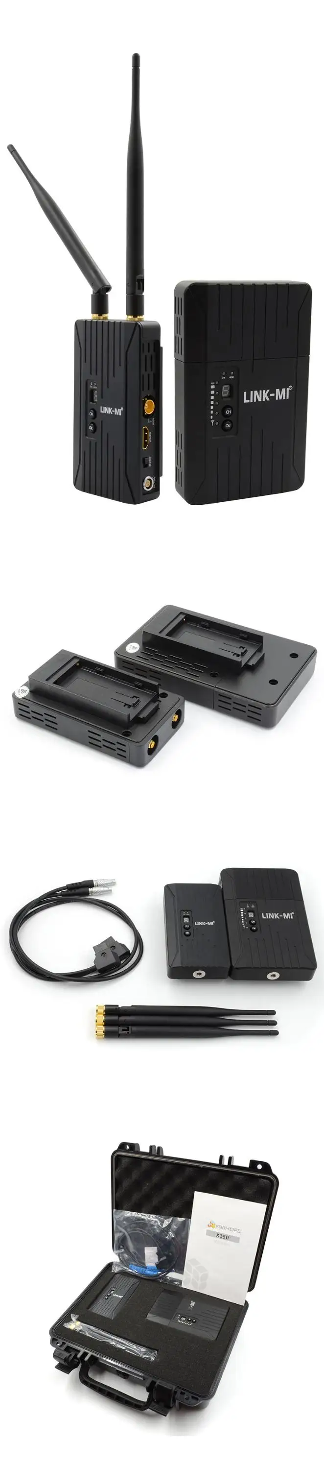 LINK-MI LM-WX150 150M Wireless Video Transmission System Support Point to Point, and Point to Multi Points