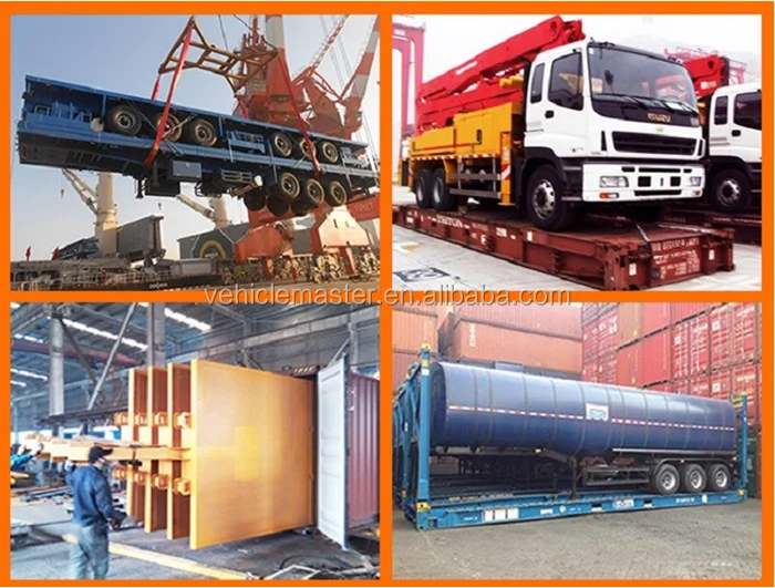 Tri Axle Car Carrier Transport Truck And Trailer Wheel Base Dimensions