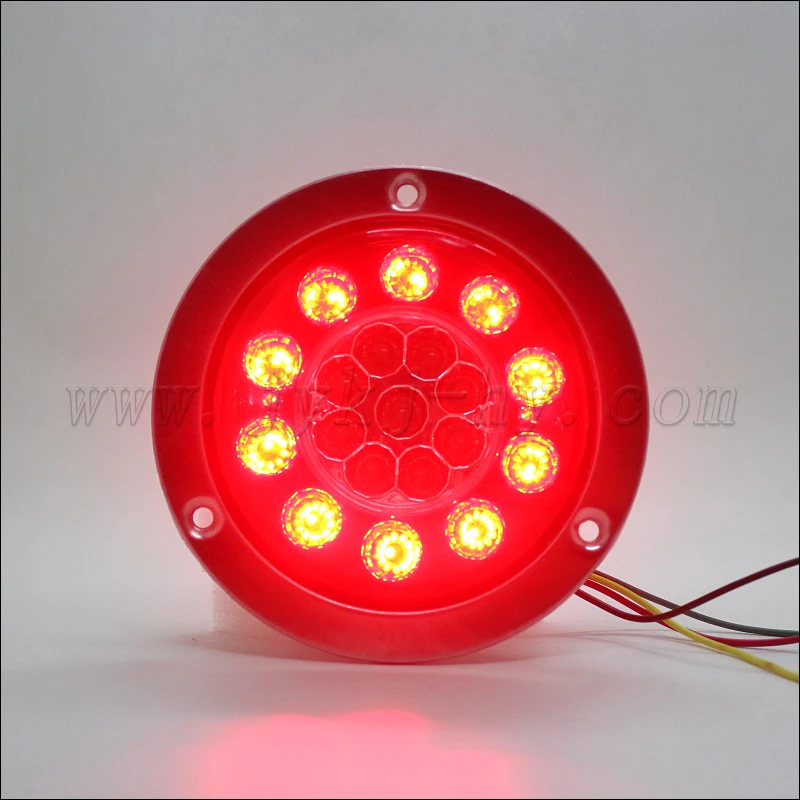 4'' Amber Rotating Flash Tuck/trailer Led Stop Tail Turn Lights Buy 4