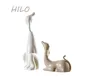 2017 hot new products porcelain ceramic home decoration dog love 2 piece