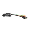Fats charging custom car shaped multi all in one pvc usb data charger cable