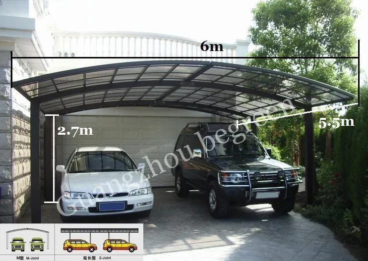 High Quality and Hot Sale Outdoor Aluminum Frame of Motorcycle Shelter canopy