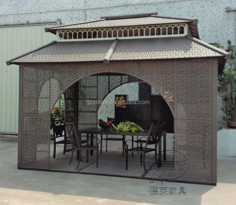 Newest Outdoor Luxury Rattan Gazebo/high Quality Rattan Gazebo Wicker
