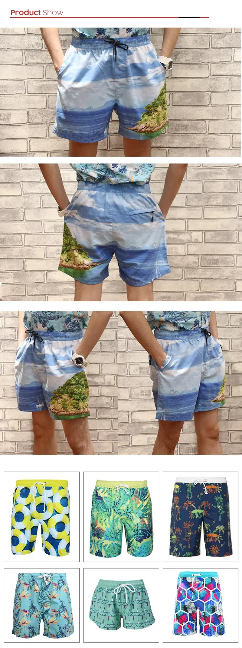 bermudas de playa