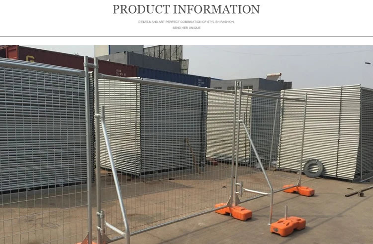 Australia temporary metal fencing panels for sale with plastic base