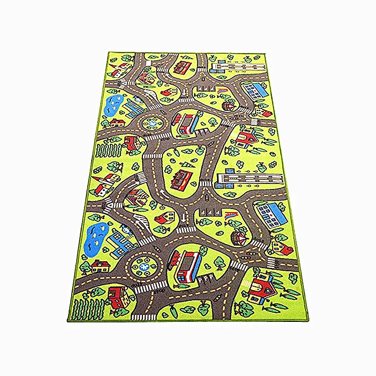 Custom rubber thick soft baby play gym mat with foldable