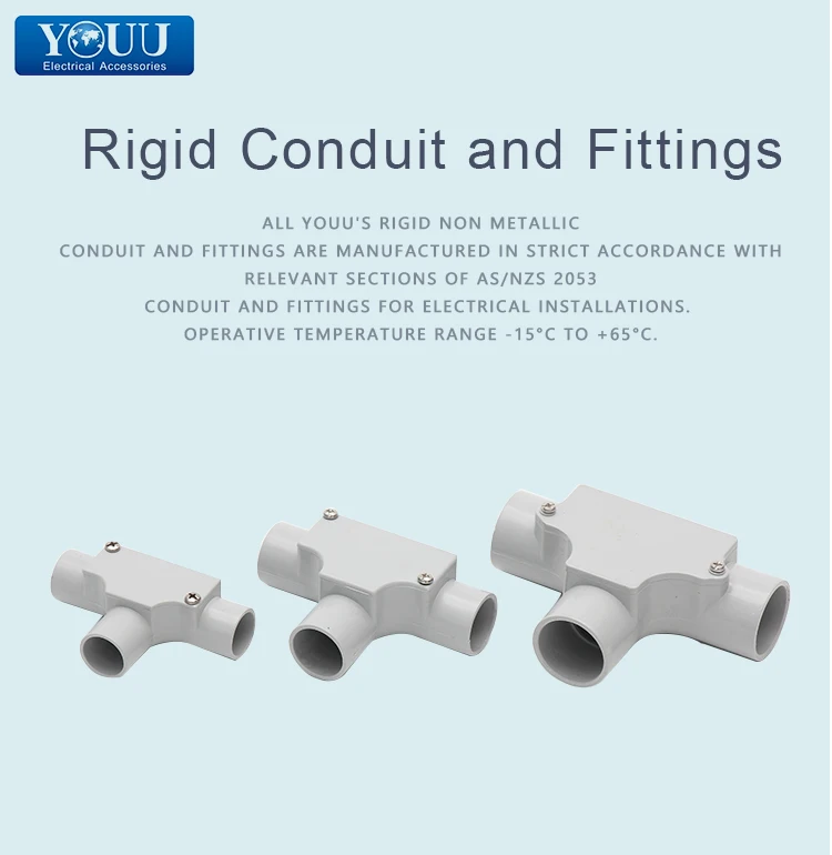 Youu Electric Pipe Australia Standard Pvc Pipe Fitting Tee Conduit