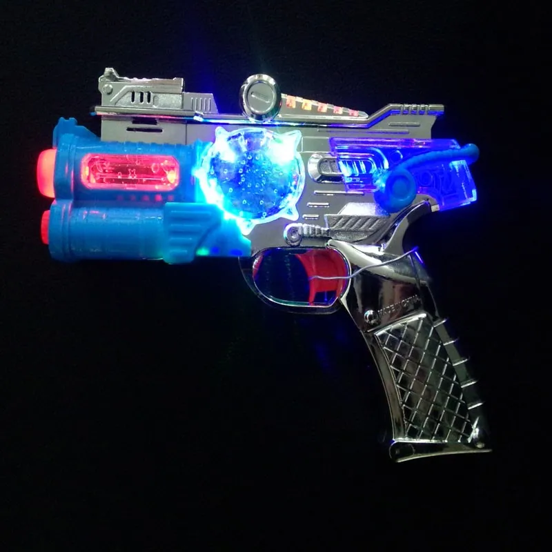 Free Shipping Rhode Island Novelty Super Spinning Laser Space Gun with LED Li.. 