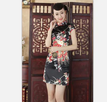 Satin Cheongsam Dress