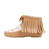 Wholesale Women Tassel Casual Shoes Girls Ankle Flat Sneakers Bull Skull Moccasin Boots