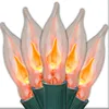50ft 50 socket C7 E12 Flickering dancing flames String Lights
