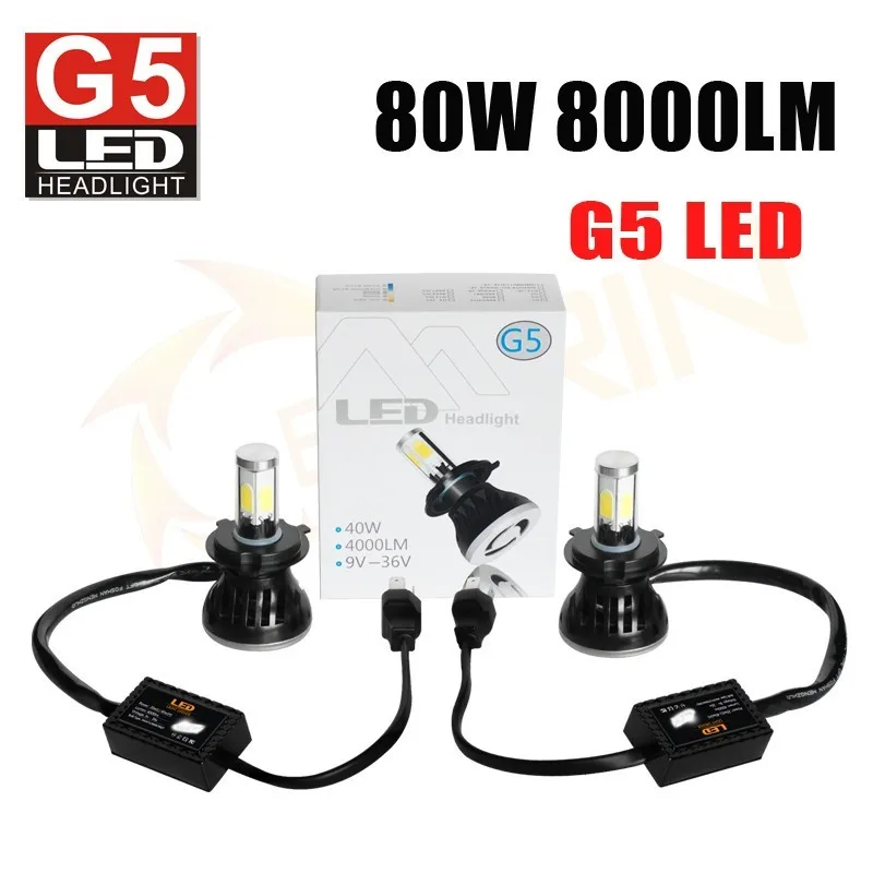 Wholesale Auto Led Lighting Car H3 Led Bulb 6v 55w Headlight 80w 8000lm