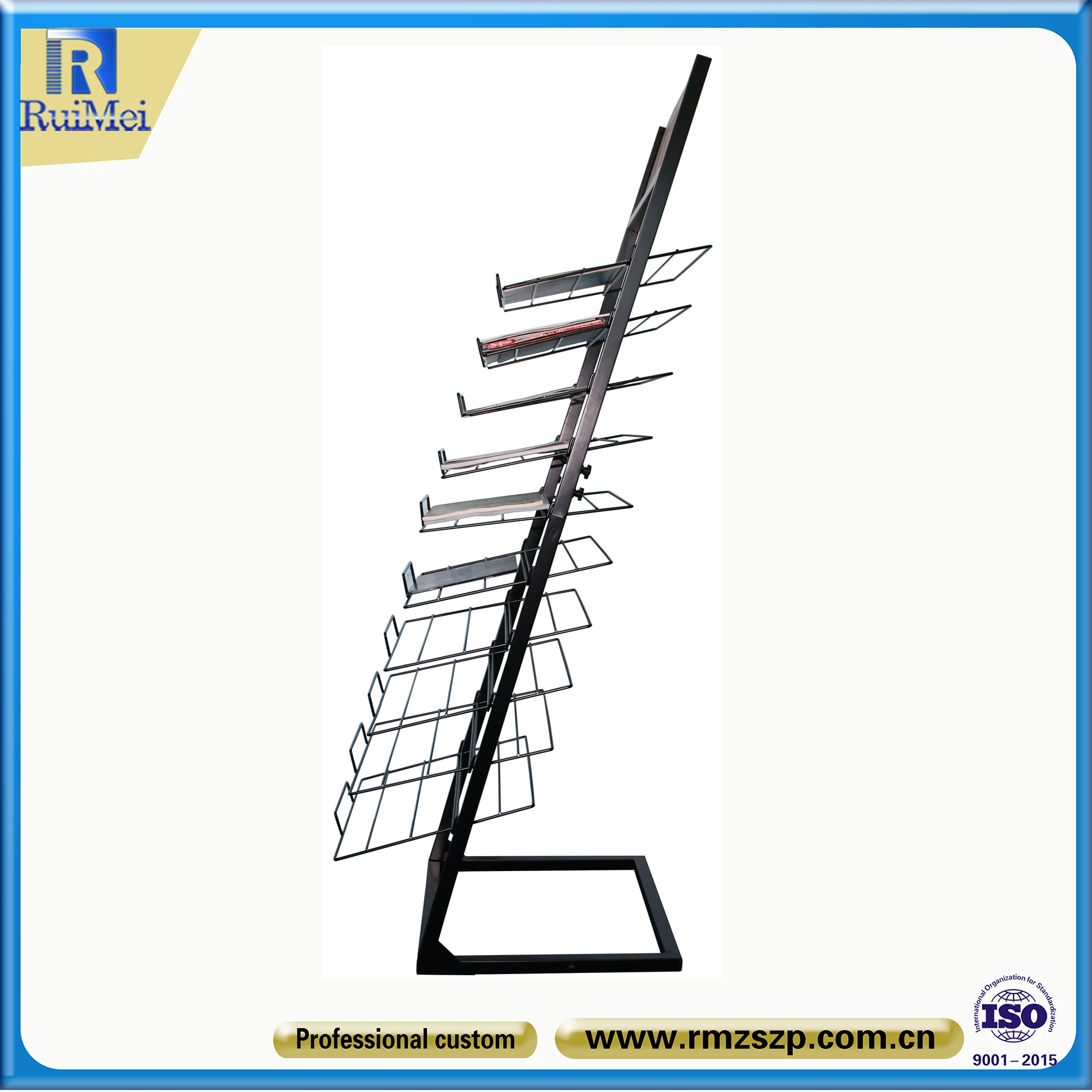 Paper Display Rack Floor Scrapbooking Paper Storage A3 A4 Metal Storage