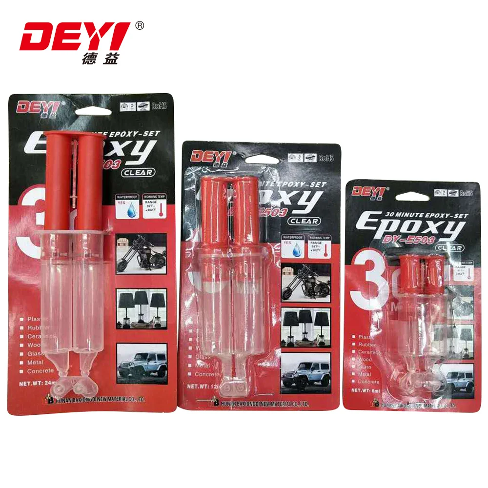 1:1 Mixture Two-Component Epoxy Glue with 15 Minutes Open Time and Full Curing in 24 Hours