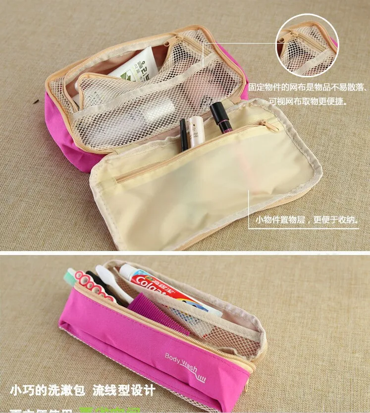 Large Clear Hanging Organizer Bathroom Storage Travel Kit Makeup