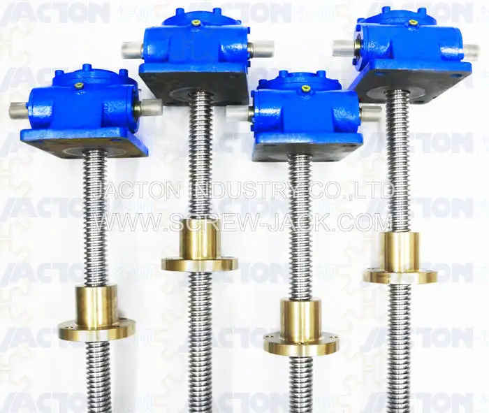 High Quality Professional 40 Ton Acme Screw Jack Mechanical Screw Trolley Jack Tr 80x12 Buy