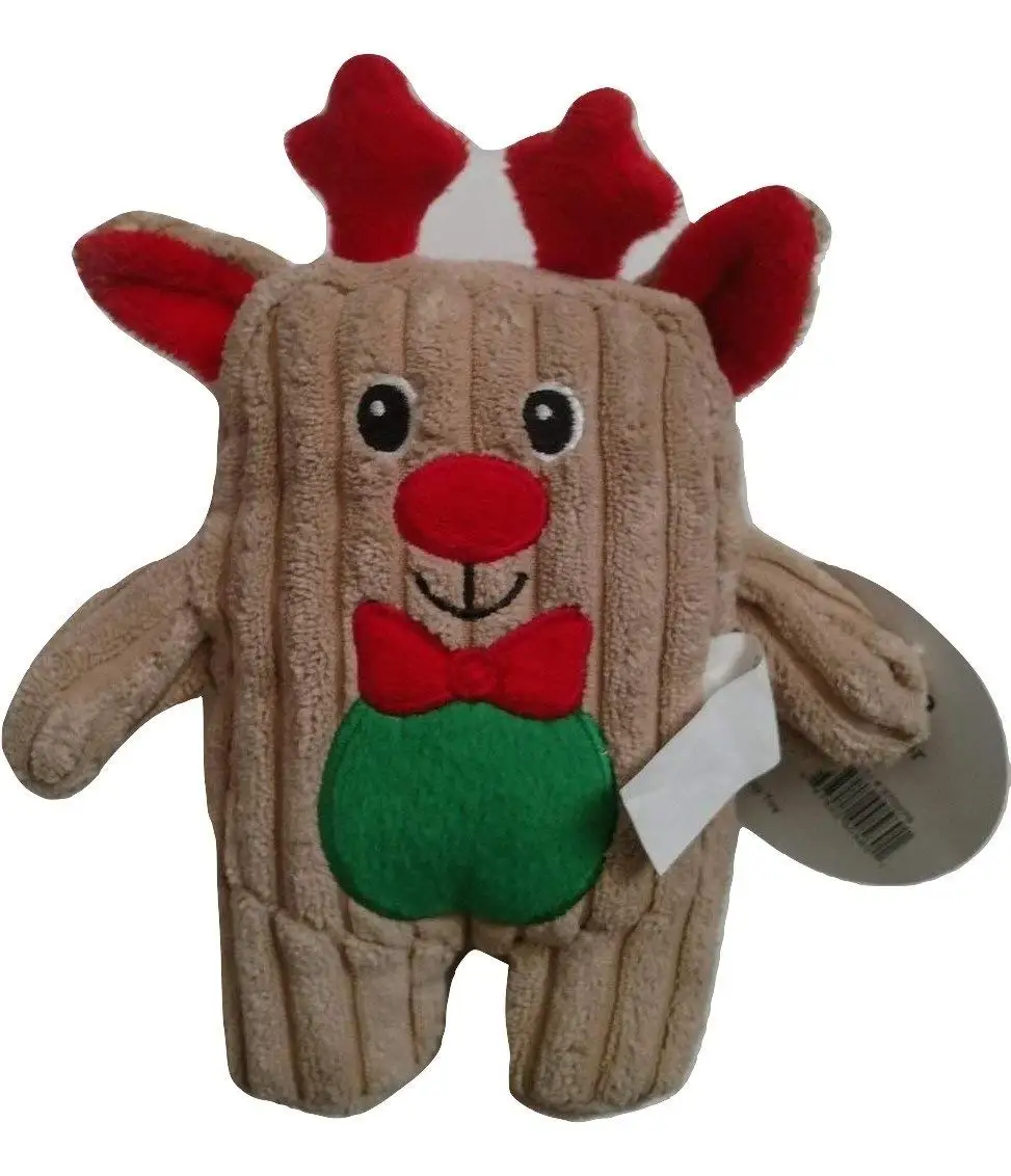 stuffed reindeer dog toy