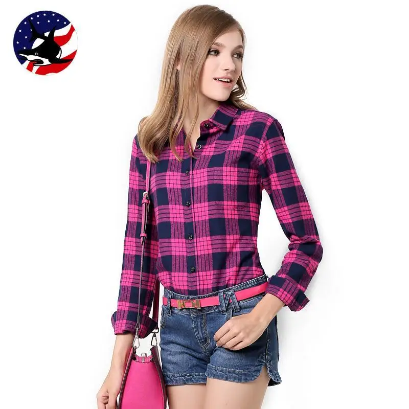 pink flannel shirt womens
