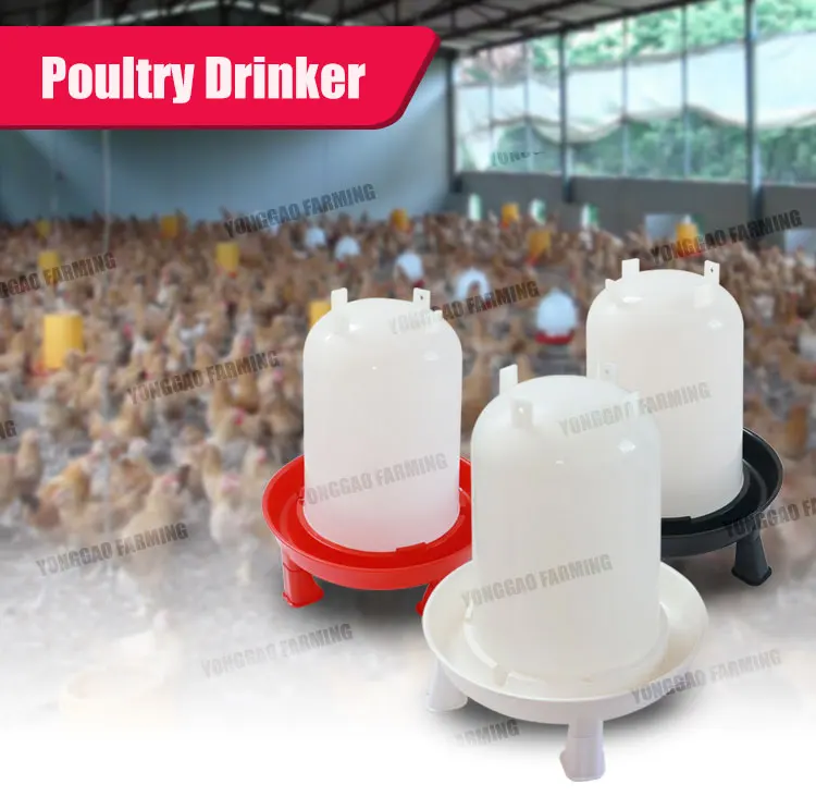 Broiler Different Capacity Manual Plastic Water Feeder Drinker Chicken
