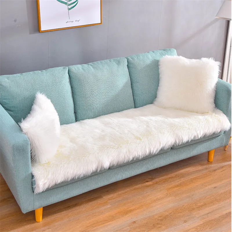 Wholesale Black Single Piece Sheepskin Product Artificial Wool Lambskin