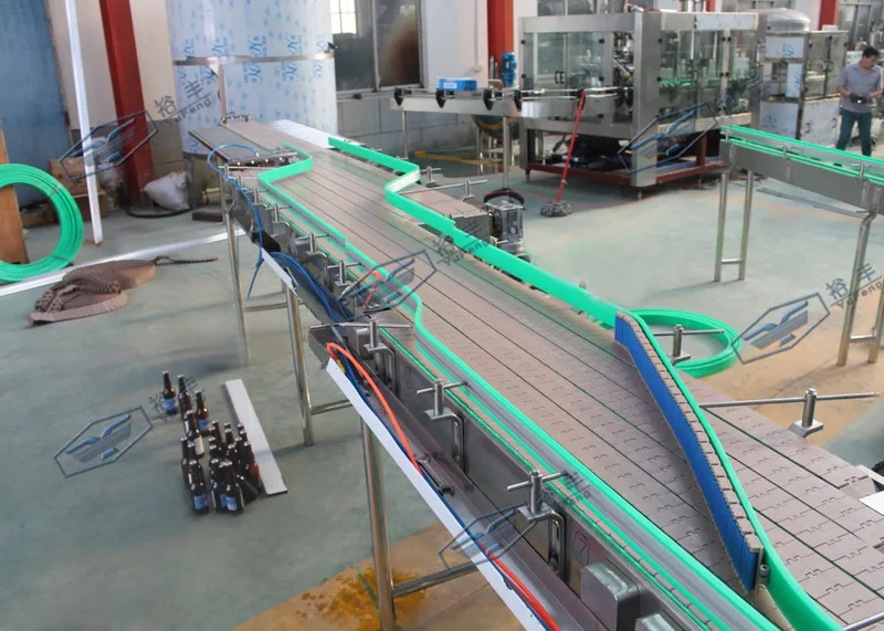 Buffer Stainless Steel Bottle Conveyor System For Water Production Line