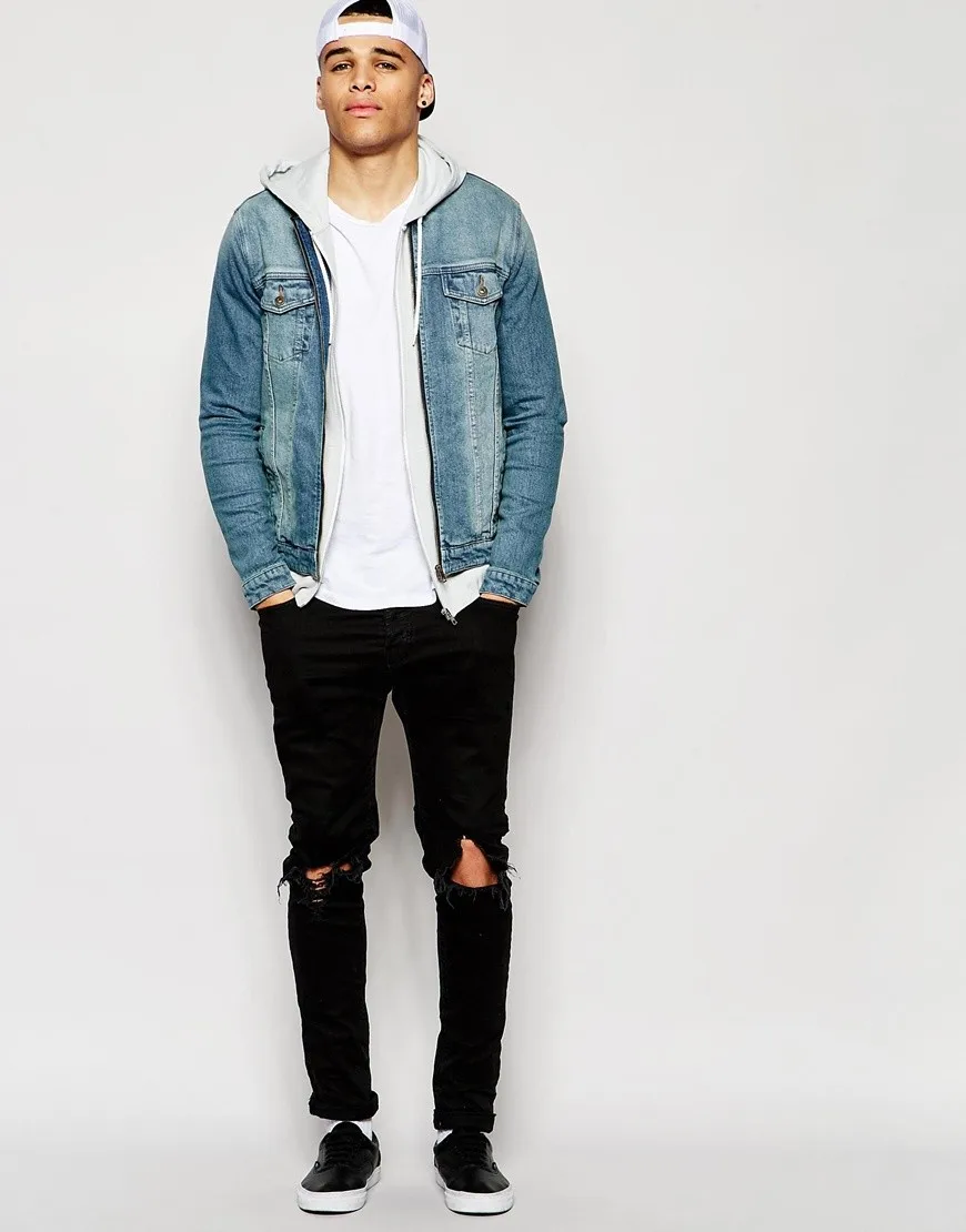 pull and bear mens denim jacket
