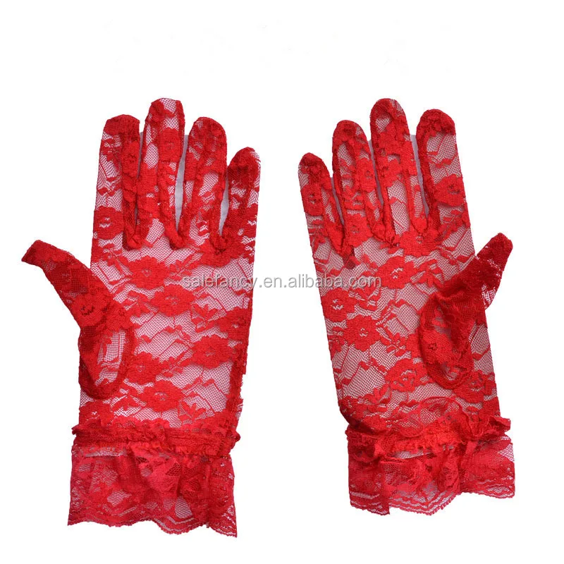 long sleeve lace gloves