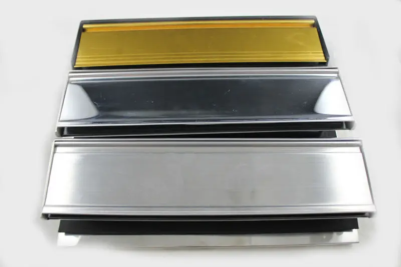 Curved Letterbox Cover Interior Letter Tidy Flap 280 X 78mm Steel Chrome | UK
