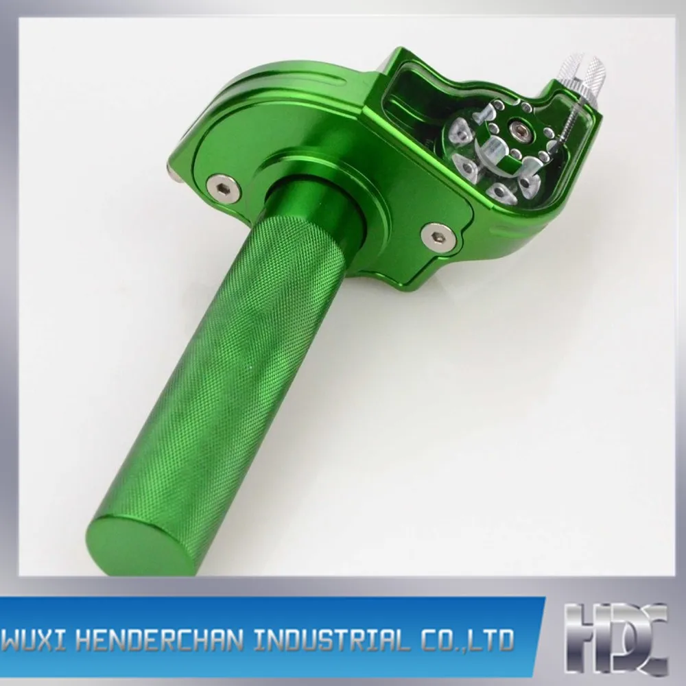 DCM449- Universal 7-8 Aluminum Handlebar Grips Twist Throttle Grip Twist Clamp Handbar for Motocross Dirt Bike Scooters (1)