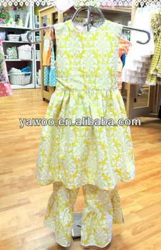 Yellow Damask Dress