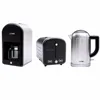 Small kitchen appliance with stainless steel coffee maker stainless steel toaster stainless steel electric kettle have patents