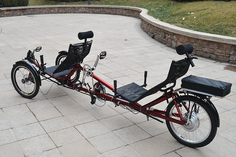 electric tandem recumbent trike