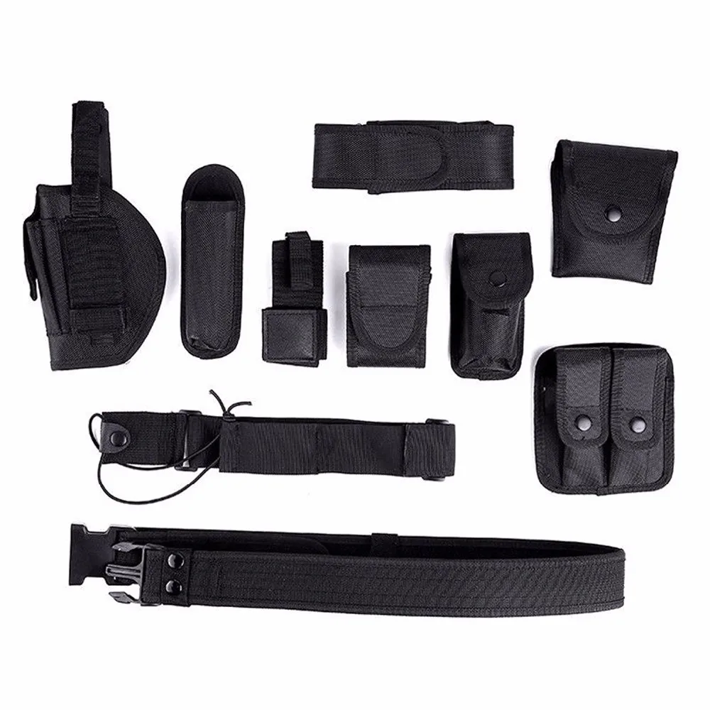 Police Security Guard Modular Enforcement Equipment Duty Belt Tactical Holster 