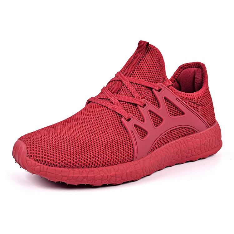 Latest Style Red Fashion Lightweight Sports Shoes For Men - Buy Red ...