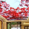 Pool Sheet Roofing Stretch Ceiling Film 3D printing blue sky red leaves Roof Design PVC Membrane Foil