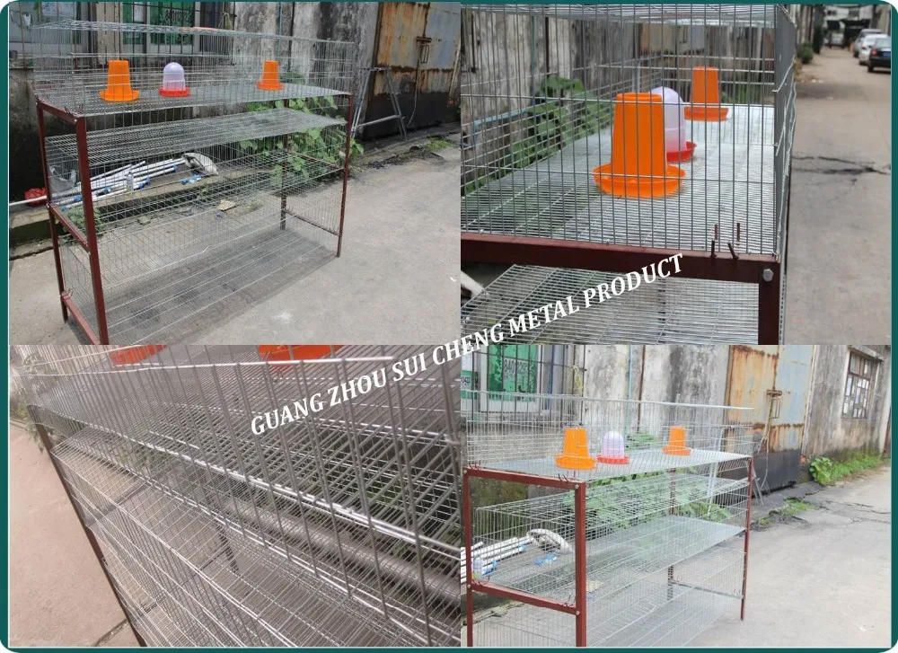 Pourtry Galvanized Broiler Cage/Rabbit Cage/Chick cage