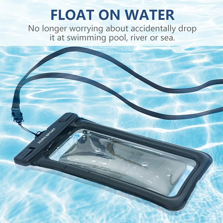 Wholesale Waterproof Pouch Customized TPU Waterproof Floating Pouch Universal Waterproof Bags For Mobile Phones
