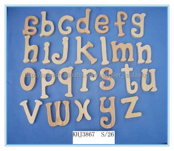 104-Piece Wooden Craft Letters with Storage Tray Set Kids Learning Toy Wooden Letters 2 inches Wooden Alphabet Letters for Home Decor Natural Color
